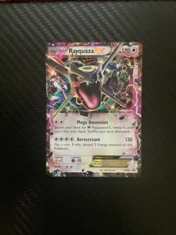 Pokemon TCG Rayquaza EX XY69 Black Star Promo Card (Shiny) Holo Lightly Played - Image 1