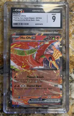 Pokemon Ho-Oh EX Trading Card Game Classic Holo 007/034 CGC Mint 9 2023 English - Image 1