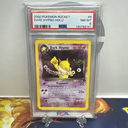 Dark Hypno Holo 9/82 Team Rocket Unlimited PSA 8 NM-MT Pokemon Card - Image 1