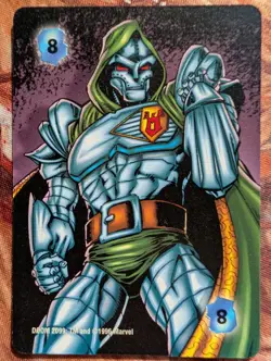 OverPower Marvel IQ 1996 Intellect 8 Power Card Doom 2099 Rare NM - Image 1
