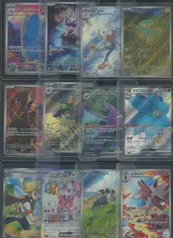 Lot of (12) Assorted Pokemon Japanese Cards w/ Art Rare's Shiny Super Rare - Image 1
