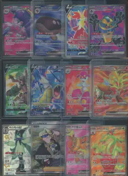 Lot of (12) Assorted Pokemon Korean Cards w/ Super Rare's Shiny Super Rare's - Image 1