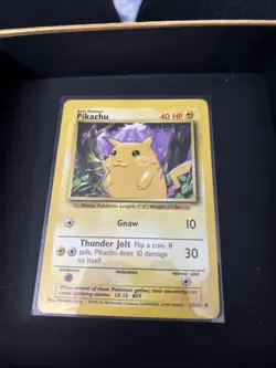Pokemon Pikachu Yellow Cheeks Base Set 1999 Card #58/102 Vintage NM Condition - Image 2
