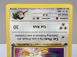 Giovanni's Meowth 74/132 Gym Challenge Pokemon Cards 1st Edition - Near Mint - Image 4