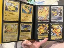 160 CARDS FIRE LOT - Pokemon Binder Collection - Pikachu, WoTC Vintage, Tag Team - Image 1