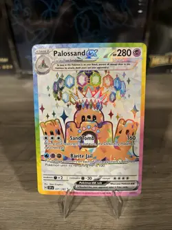 Pokemon TCG Surging Sparks Ultra Rare Card Palossand EX 221/191 NM - Image 1