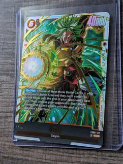 Broly FB08-122 Secret Rare Saiyan's Pride Dragon Ball English Card Fusion World - Image 2