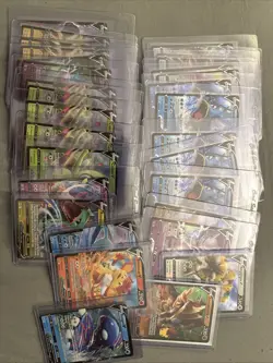 Pokemon V Lot - 31 Cards - Near Mint - Pikachu / Mew / Lucario / Dragonite - Image 1