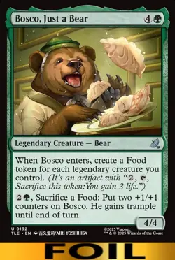 Bosco, Just a Bear - FOIL #132 - Avatar: Eternal - CUC NM MTG - Image 1