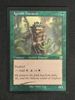 1x MTG Ignoble Hierarch (Retro Frame) (Foil Etched) - Modern Horizons 2 (MH2) - Image 1