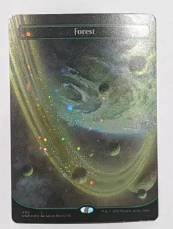Forest (495) (Borderless) (Galaxy Foil) Unfinity Foil - MTG - Image 1