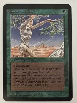 Magic the Gathering MTG Alpha Shanodin Dryads NM (Beta Bob) - Image 1