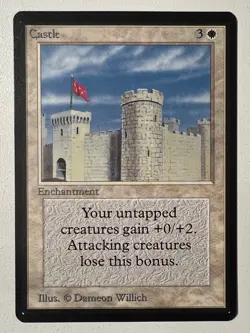 Magic the Gathering MTG Beta Castle NM (Beta Bob) - Image 1