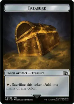 Hero (0007) / Treasure Double-Sided Token (Foil) - Final Fantasy - MTG - Image 2