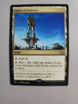 MTG Spire of Industry Commander: Kamigawa: Neon Dynasty 178 Regular Rare - Image 1