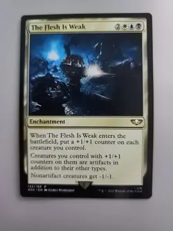 MTG The Flesh Is Weak Warhammer 40,000 122/168 Regular Rare - Image 1
