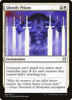 1x Ghostly Prison NM Eng MTG - Commander 2019 - Image 1