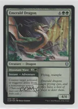 Emerald Dragon Magic: Commander Legends: Battle for Baldur's Gate CLB #229 - Image 1