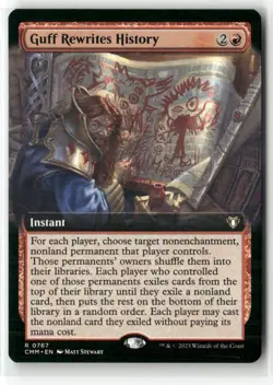 Guff Rewrites History (Extended Art) Commander Masters Regular - Image 1