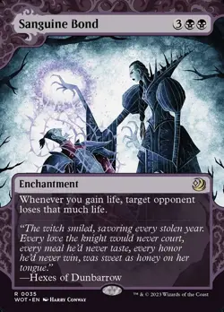 MTG x1 Sanguine Bond - Wilds of Eldraine Enchanting Tales - Near Mint - Image 1