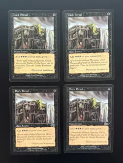 MTG - Dark Ritual - Urza's Saga - Play Set of 4 - NM (Magic: The Gathering) - Image 1