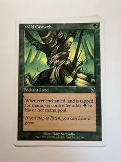 Wild Growth - MTG Core Set 7th Edition - NM - Image 1