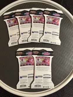Pokemon TCG Fusion Strike Sleeved Booster Pack Lot of 6 - Image 2