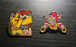 Pokemon TCG Pikachu Pin DC 2014 Promo Collector Pin Hoopa EX - Image 1