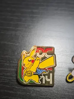 Pokemon TCG Pikachu Pin DC 2014 Promo Collector Pin Hoopa EX - Image 2