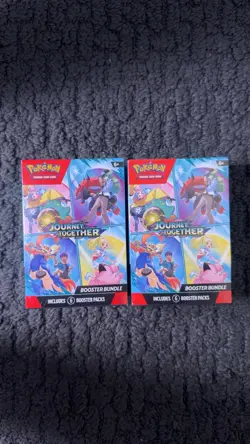 Lot of 2 Pokemon Journey Together Booster Bundles - 12 packs total - Image 1