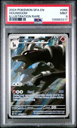 Pokemon Shrouded Fable - HOUNDOOM - ILLUSTRATION RARE - 066/064 - PSA 9 - Image 1