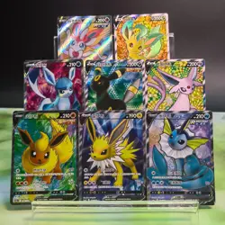 Pokemon TCG S-Chinese Espeon Umbreon Leafeon Vaporeon Jolteon SR lots of 8 - Image 1