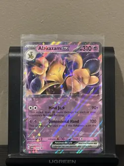 Pokemon 151 Alakazam EX 050 Black Star Promos Double Rare Holo NM - Image 1