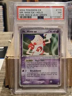 Pokemon Mr. Mime ex EX Fire Red & Leaf Green Holo Ultra Rare #110 PSA 7 - Image 1