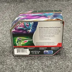 Pokemon TCG Paradox Clash Tin Iron Leaves ex with 5 Booster Packs, Dented - Image 2