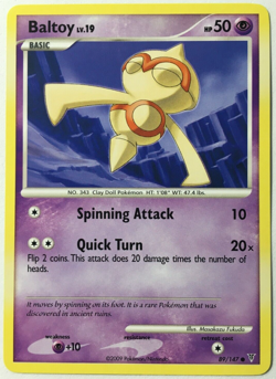 POKEMON BALTOY LV.19 89/147 SUPREME VICTORS COMMON NEAR MINT - Image 1