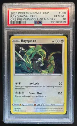 2024 Pokemon SWSH Rayquaza Holo Premium Collection Sea & Sky #029 PSA 10 - Image 1