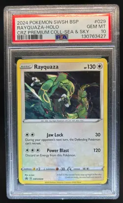 2024 Pokemon SWSH Rayquaza Holo Premium Collection Sea & Sky #029 PSA 10 - Image 1