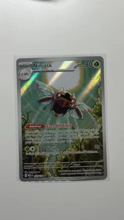 Pokemon TCG Ninjask 137/132 Me01: Mega Evolution Holo Near Mint - Image 1