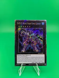 Yu-Gi-Oh! D/D/D Wave High King Caesar RA04-EN290 Platinum Secret Rare - Image 1