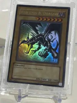 Red Eyes Black Dragon -Ultra Rare- LOB-070 [Original Vintage] | MINT - Yu-Gi-Oh! - Image 2