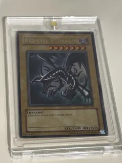 Red Eyes Black Dragon -Ultra Rare- LOB-070 [Original Vintage] | MINT - Yu-Gi-Oh! - Image 4