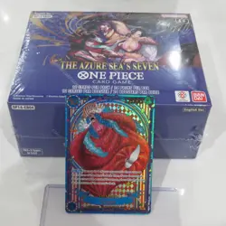 One Piece BUGGY OP09-051 SP GOLD PARALLEL RARE + OP14 Sealed Booster Box ENGLISH - Image 2