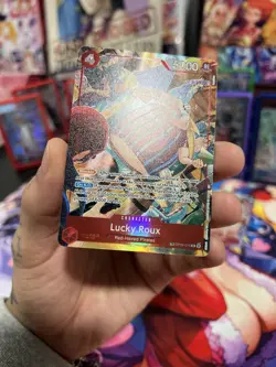 One Piece a Fist of Divine Speed Lucky.Roux Treasure Rare English OP09-015 NM - Image 2