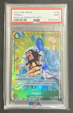 2023 One Piece Trebol OP04- Alternate Art #030 Mint Psa 9 - Image 1