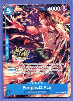 Portgas.D.Ace OP07-053 3rd Anniversary Tournament 3 Brothers Pack - Image 1