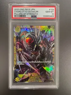 CHARLOTTE KATAKURI OP03-123 SEC ONE PIECE CARD JAPANESE PSA 10 - Image 1