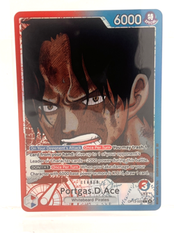 One Piece-Carrying on His Will: Portgas.D.Ace- Alt Art Leader Card -002 NM/M - Image 1
