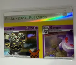 Pokemon Card - Gengar / Dusknoir Error Miscut NFC Trick or Trade 062/193 Holo - Image 1