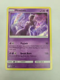 Mewtwo 12/18 Holo - Detective Pikachu - Pokemon Card - Image 1